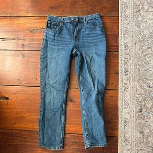 Everlane high waist straight ankle jeans